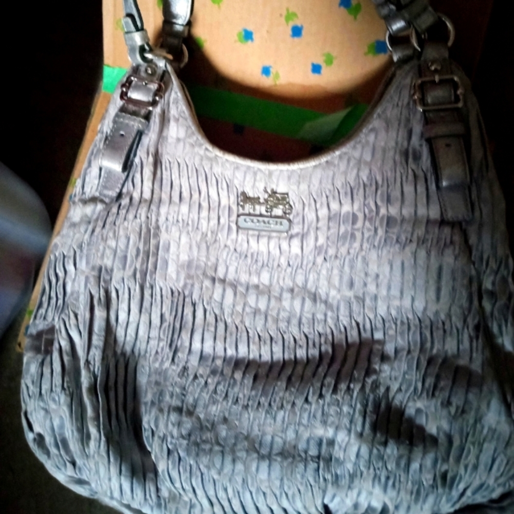 Coach Madison Maggie Gathered Sateen